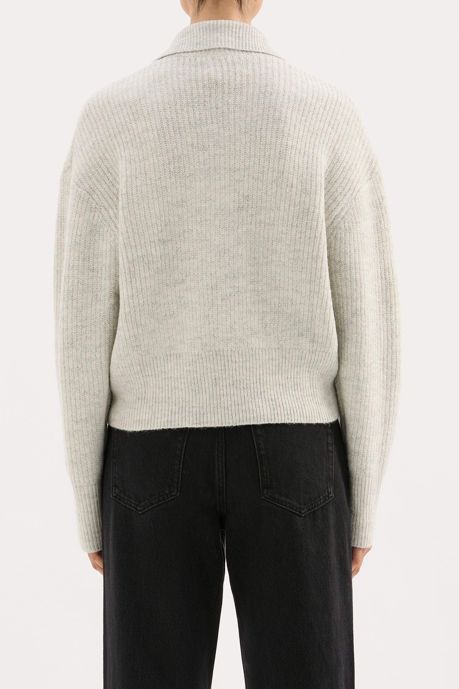 Coleen Rugby Knit Grey Marle