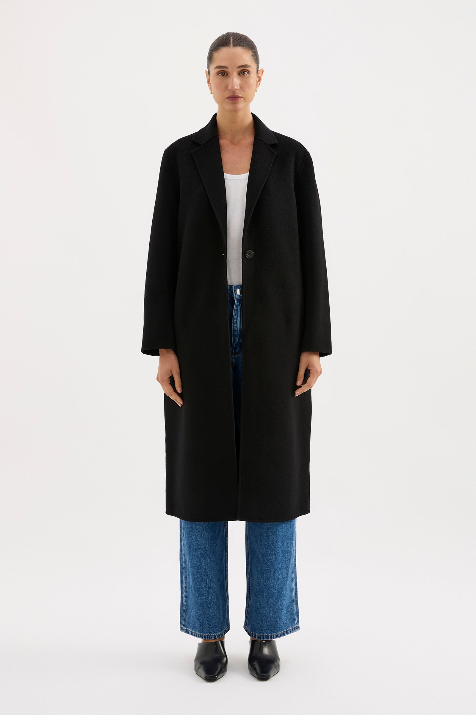 Riley Wool Coat Black