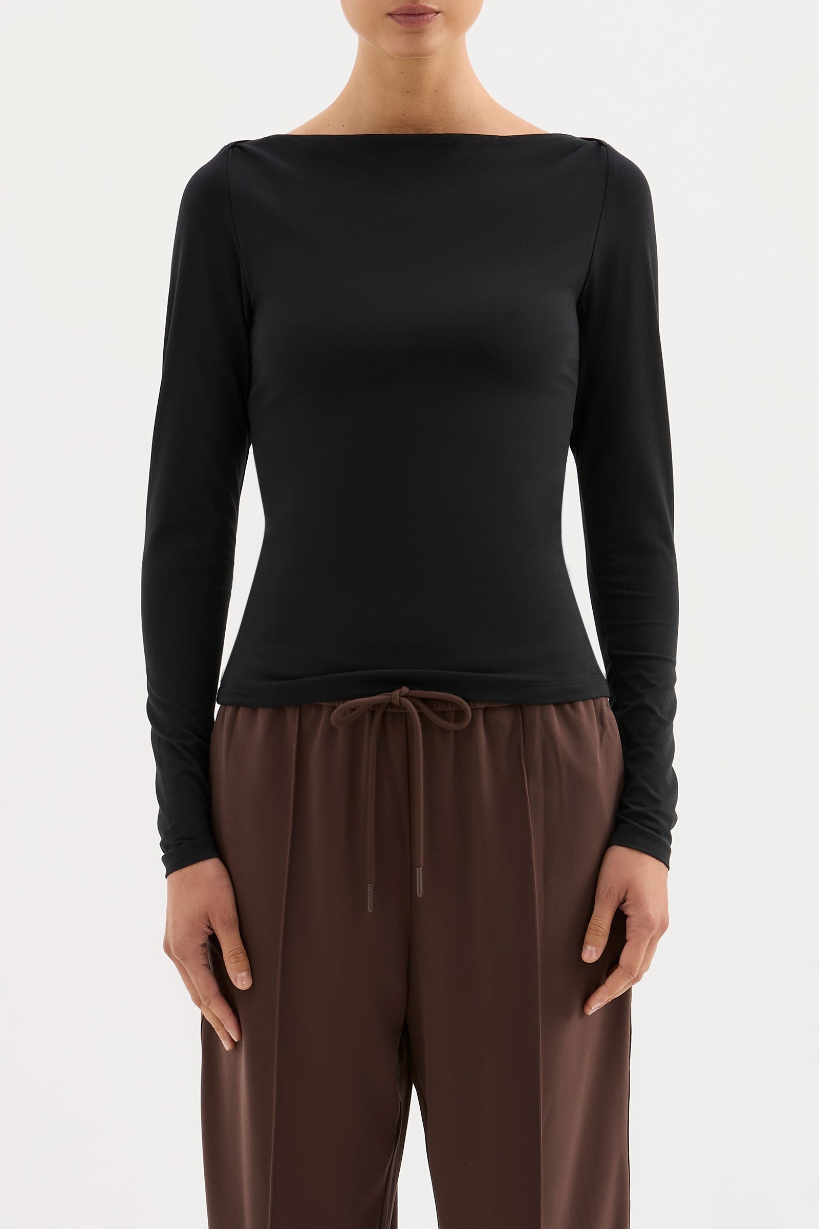 Lilah LS Top Black