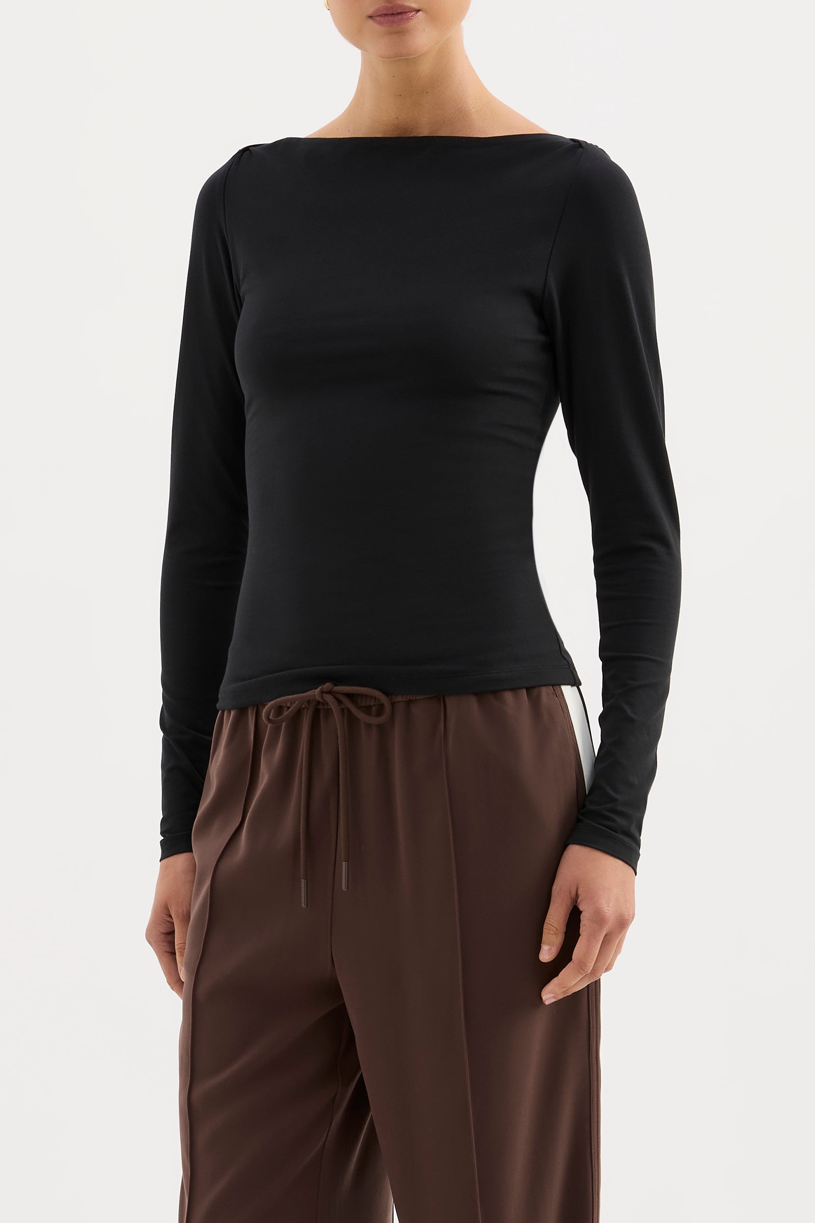 Lilah LS Top Black