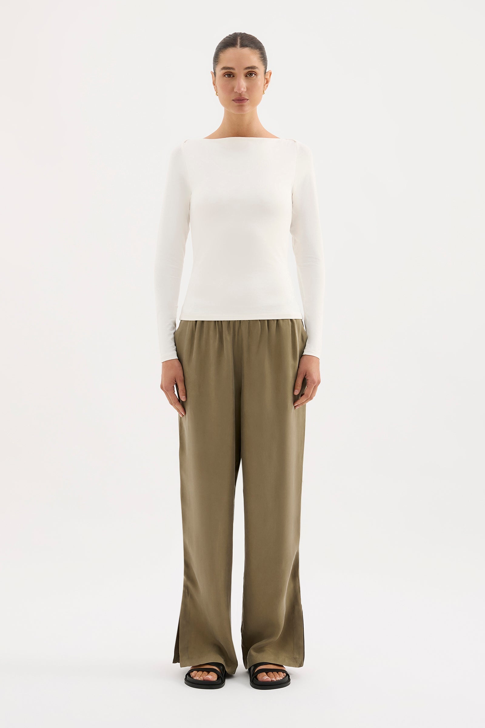 Lilah LS Top White
