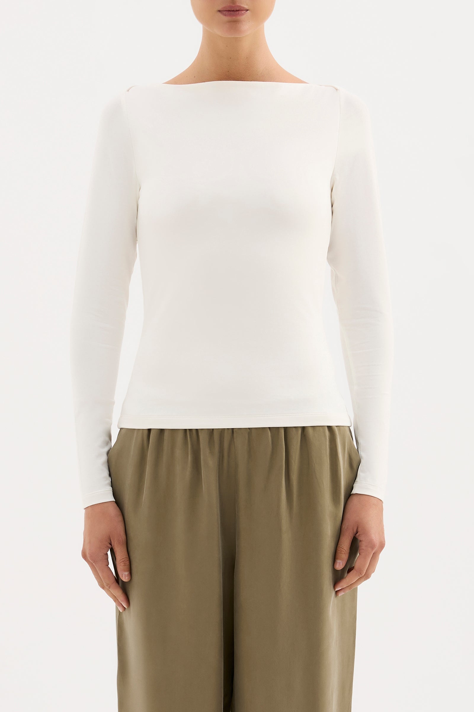 Lilah LS Top White