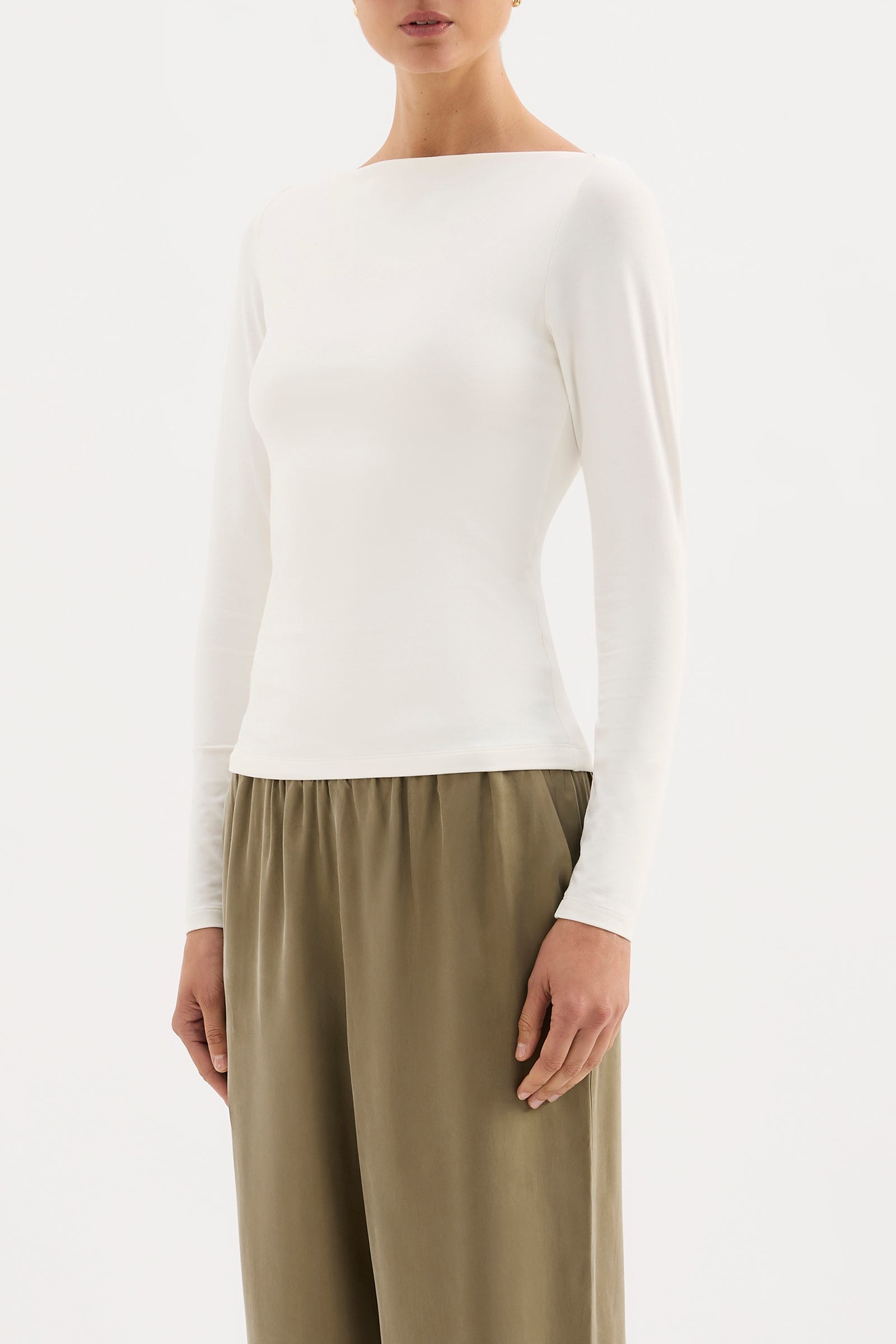 Lilah LS Top White