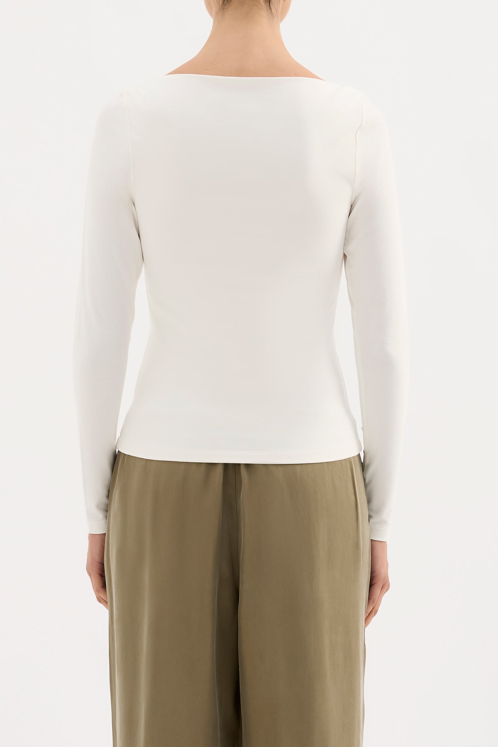 Lilah LS Top White