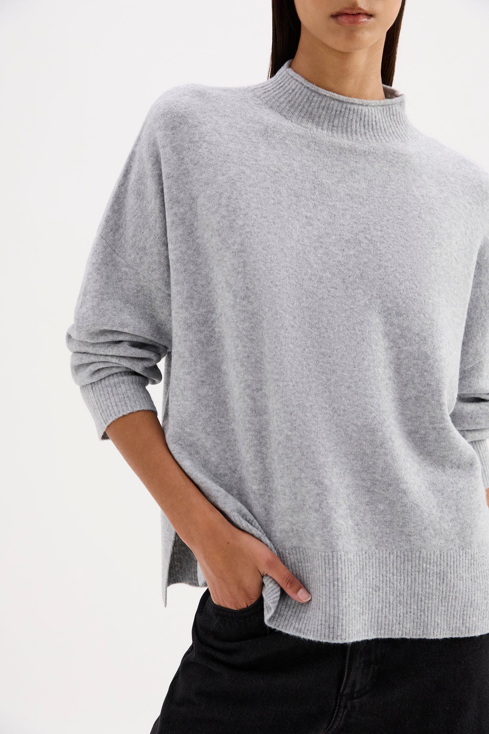 Taylor Knit Grey Marle