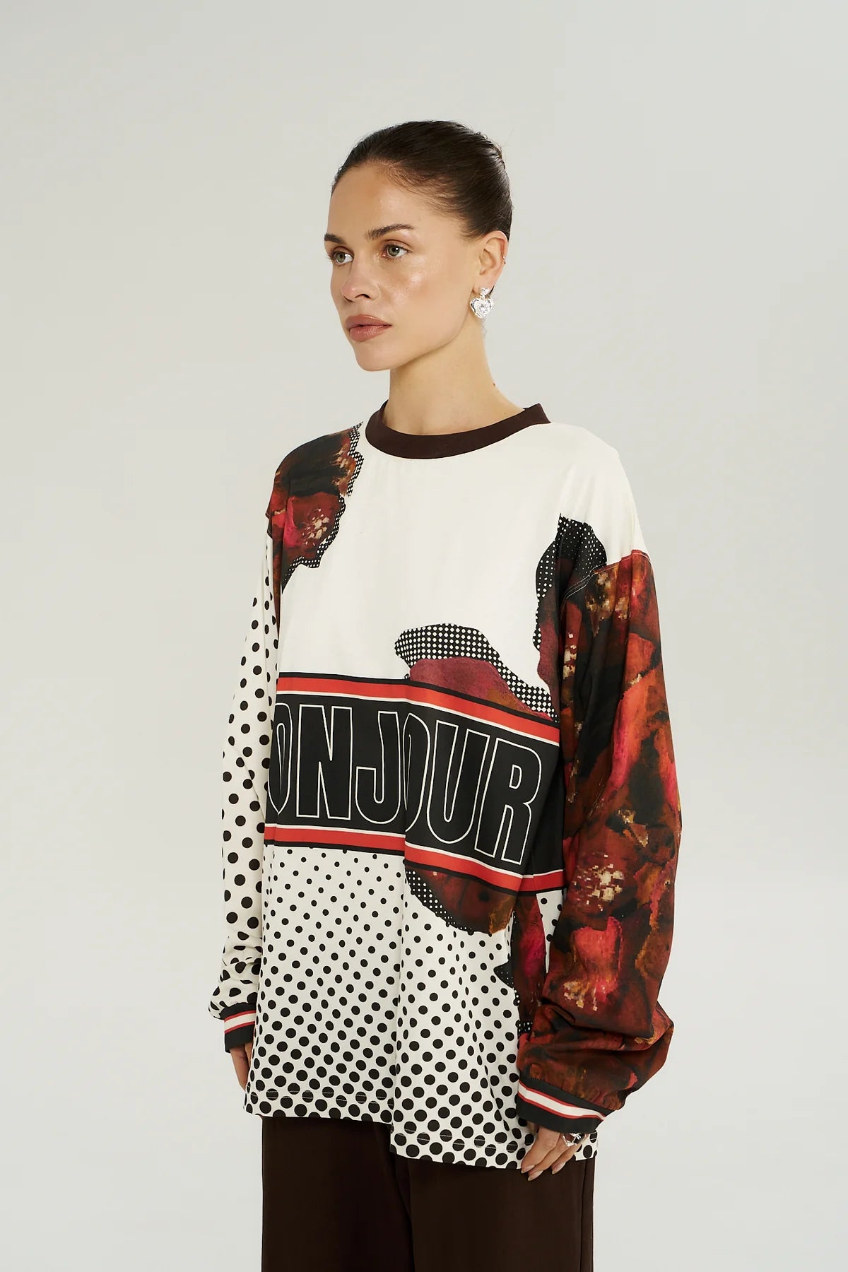 LS Racer Tee Chocolate Choux