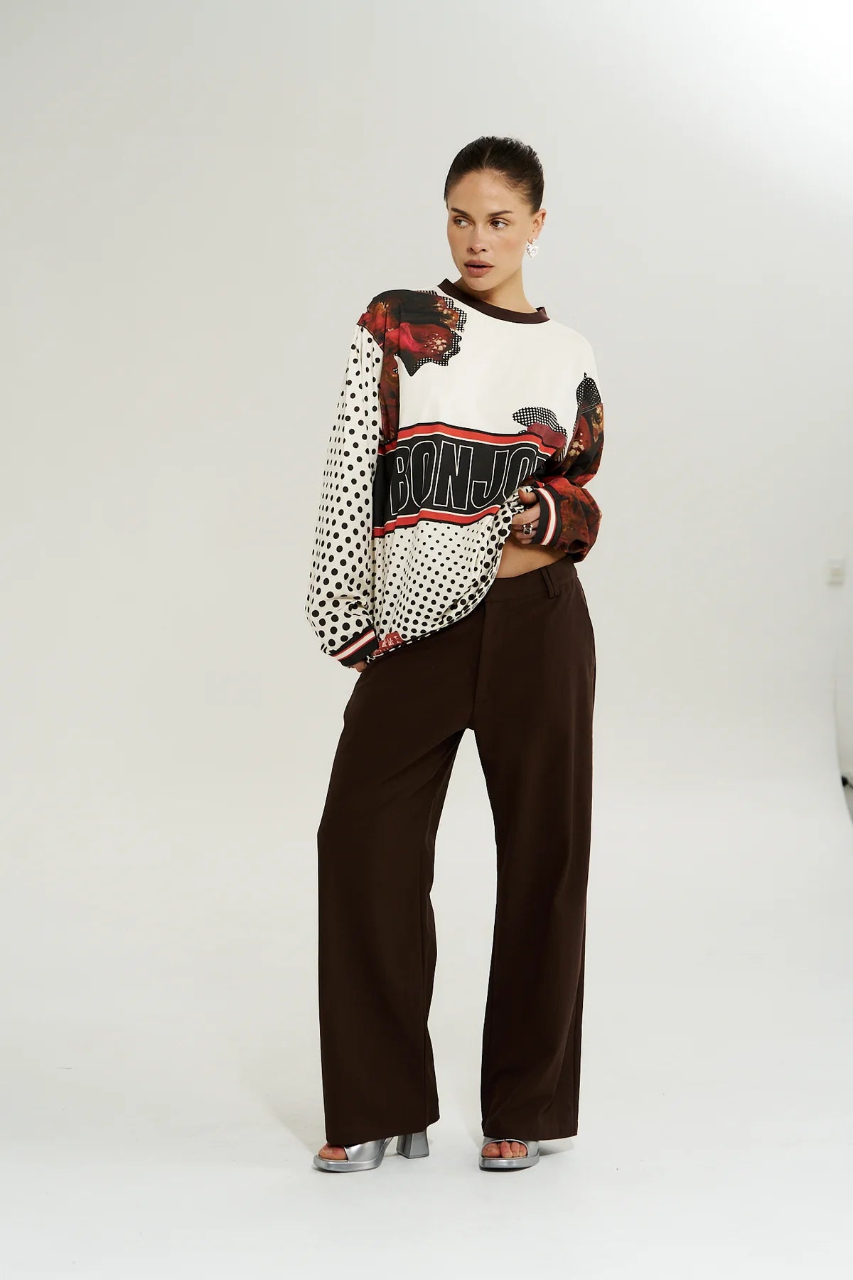 LS Racer Tee Chocolate Choux