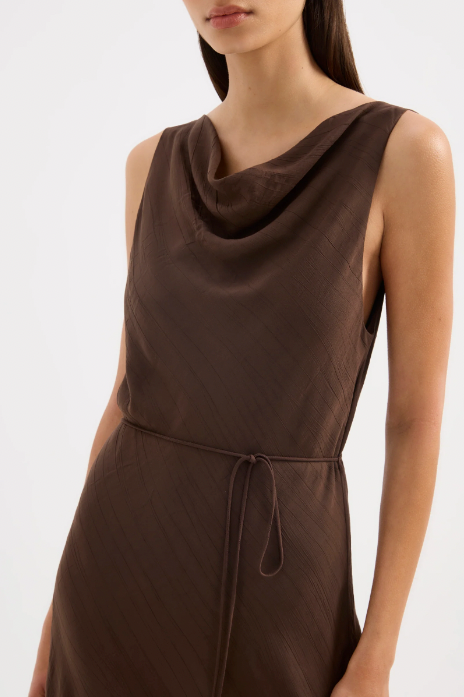 Serine Maxi Dress Chocolate