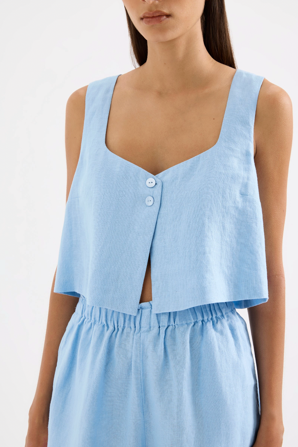 Theo Linen Top Bermuda