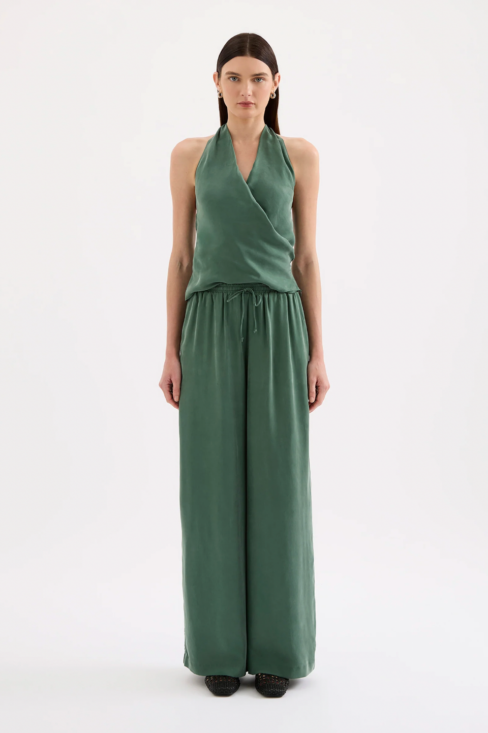 Leon Cupro Top Emerald