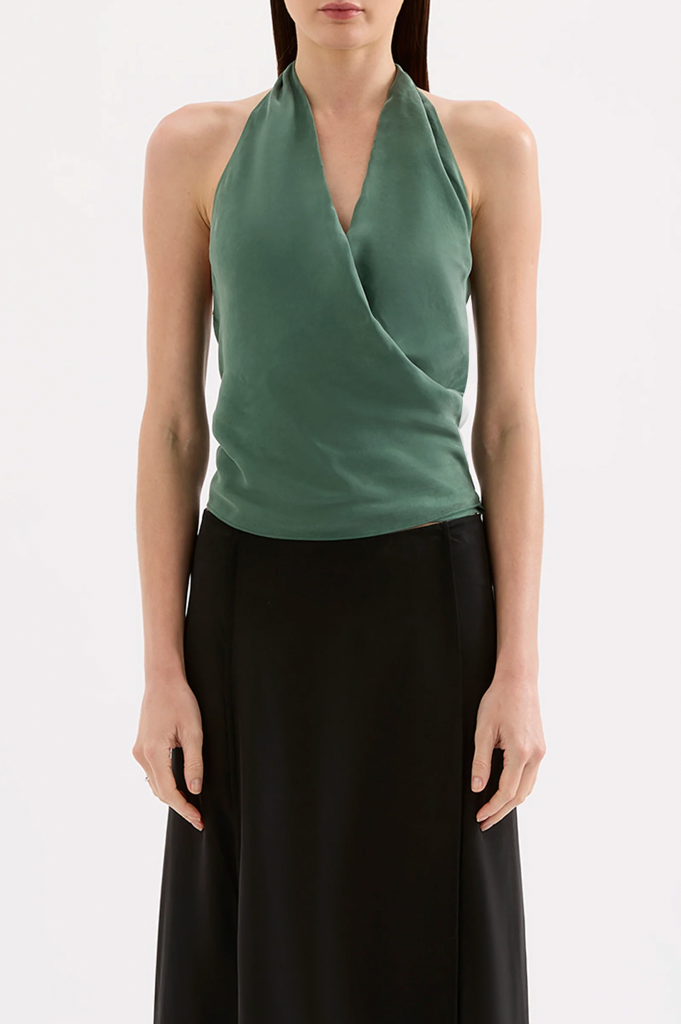 Leon Cupro Top Emerald