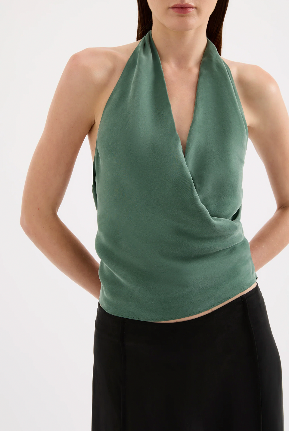 Leon Cupro Top Emerald