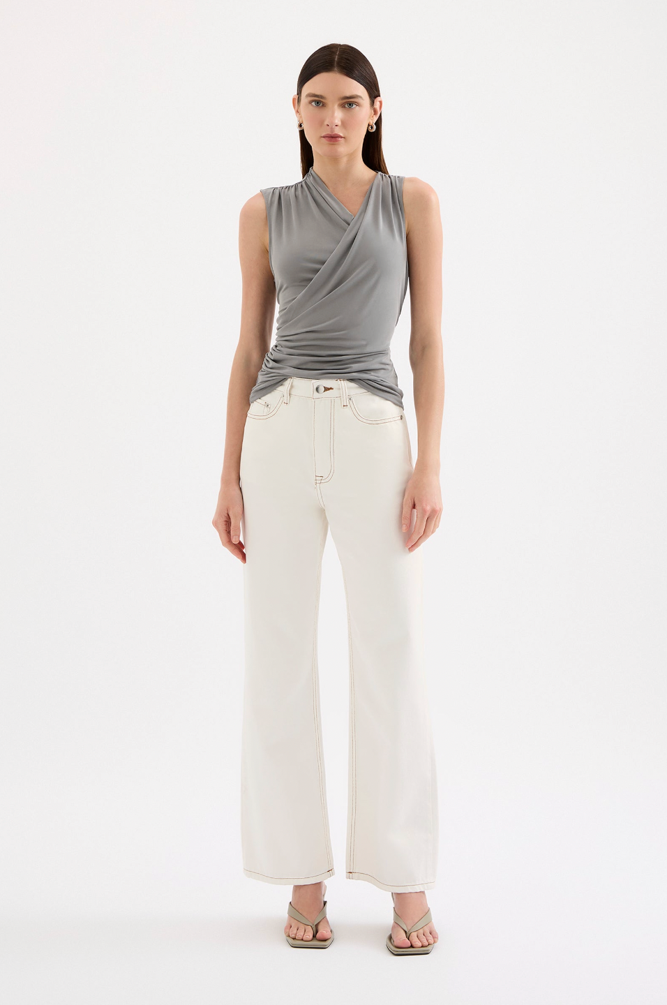 Organic Relaxed Leg Jean Salt