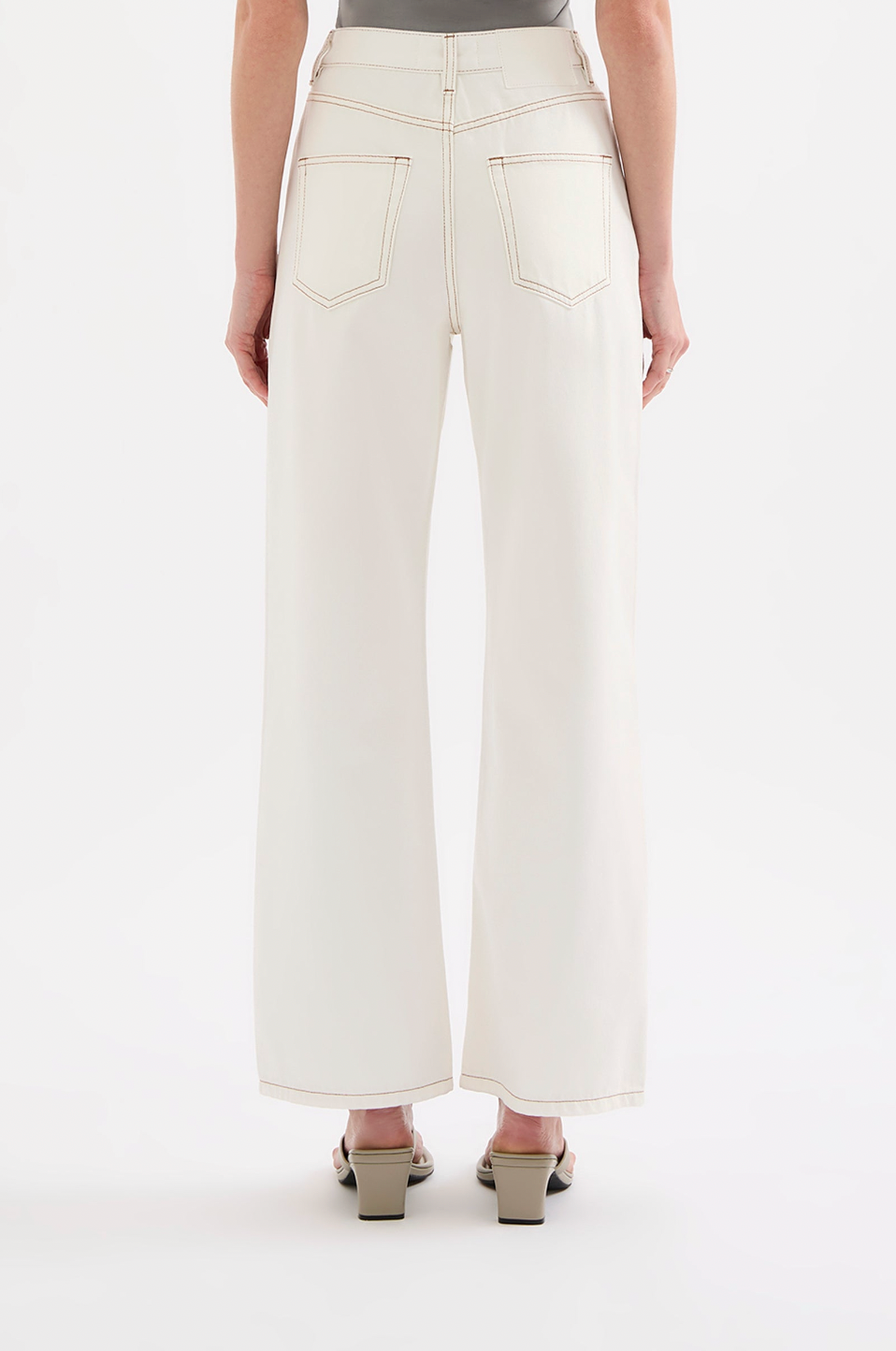 Organic Relaxed Leg Jean Salt