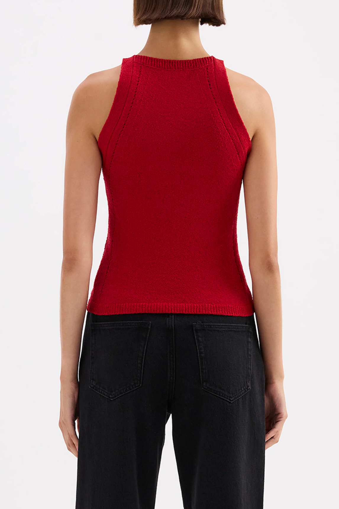Kharis Knit Tank Cherry