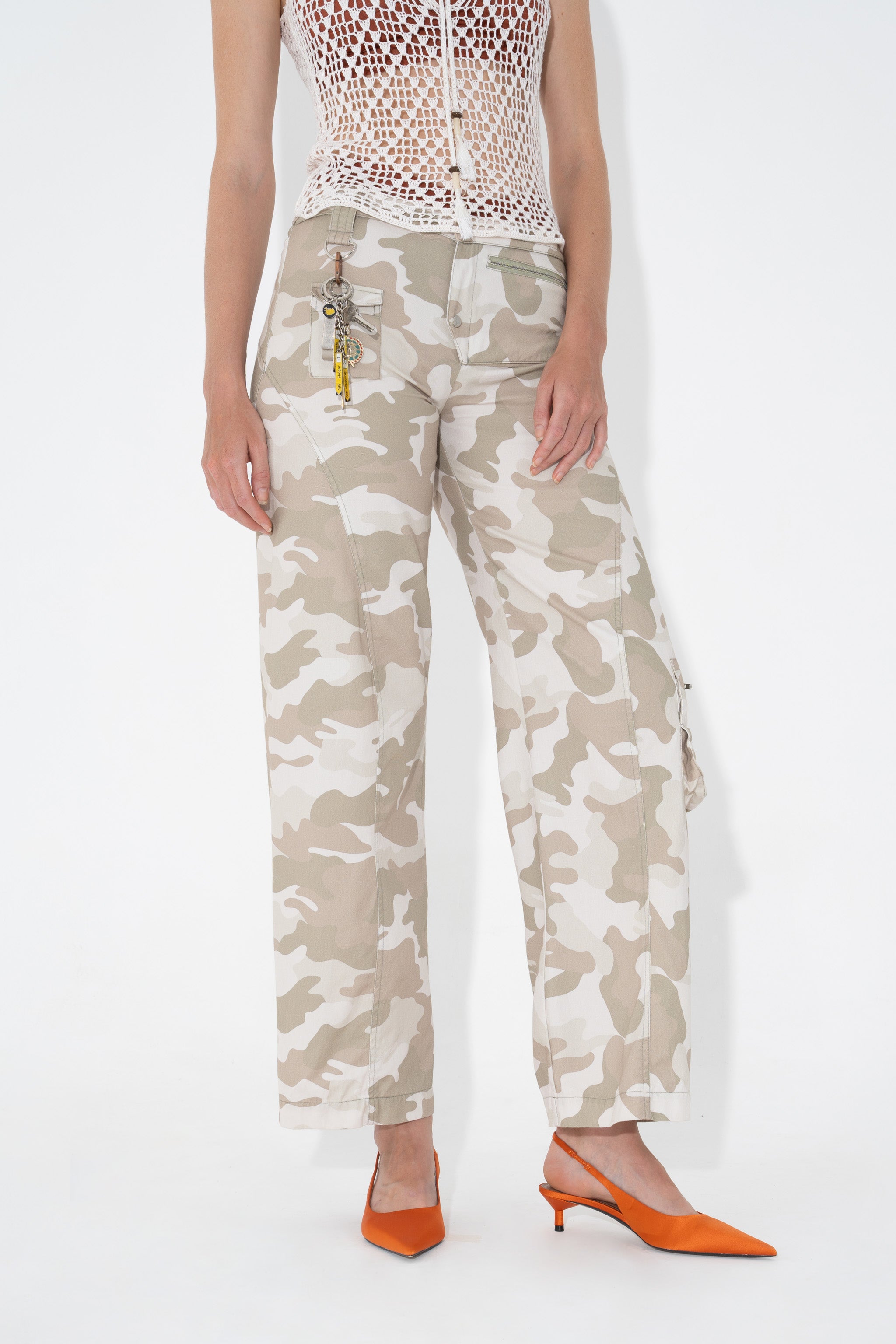 Utility Seam Detail Trouser Bunny Camo