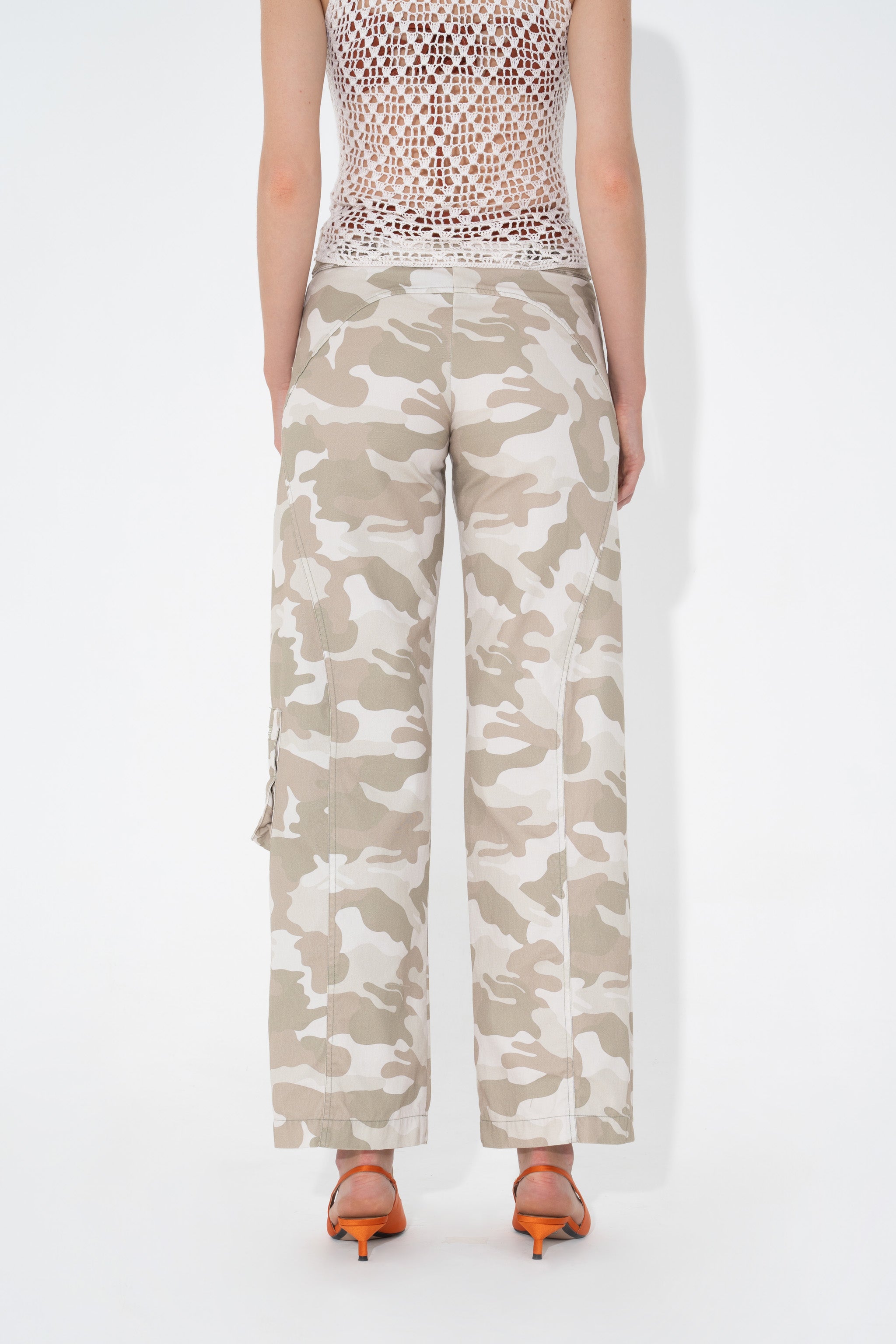 Utility Seam Detail Trouser Bunny Camo