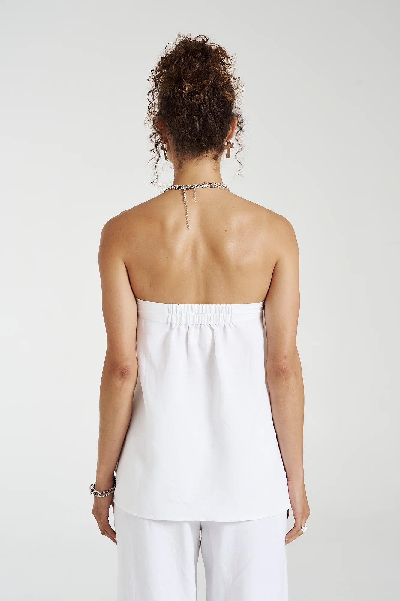 Strapless Shift Top Angelic White