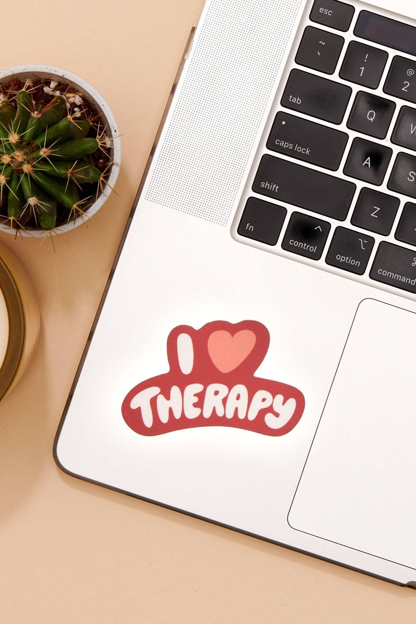 I Heart Therapy Vinyl Sticker