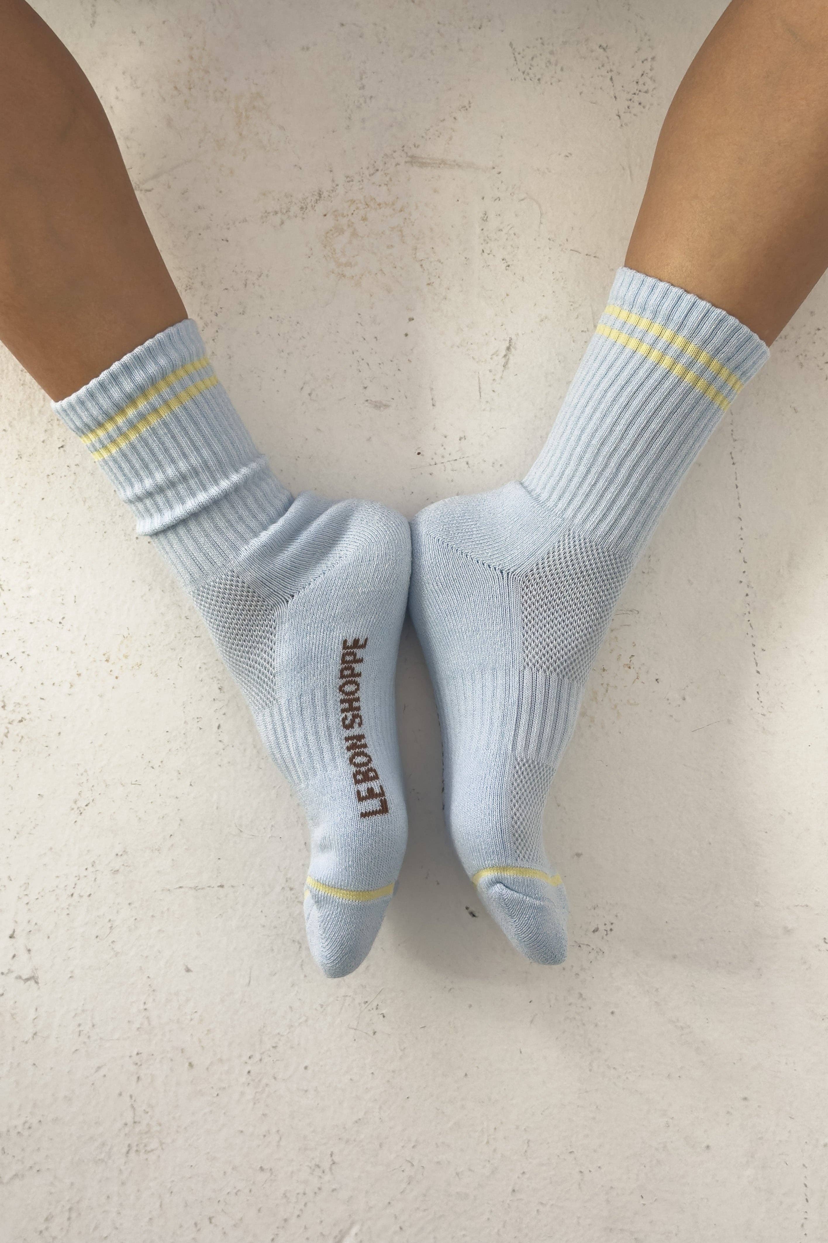 Boyfriend Socks Pastel Sky