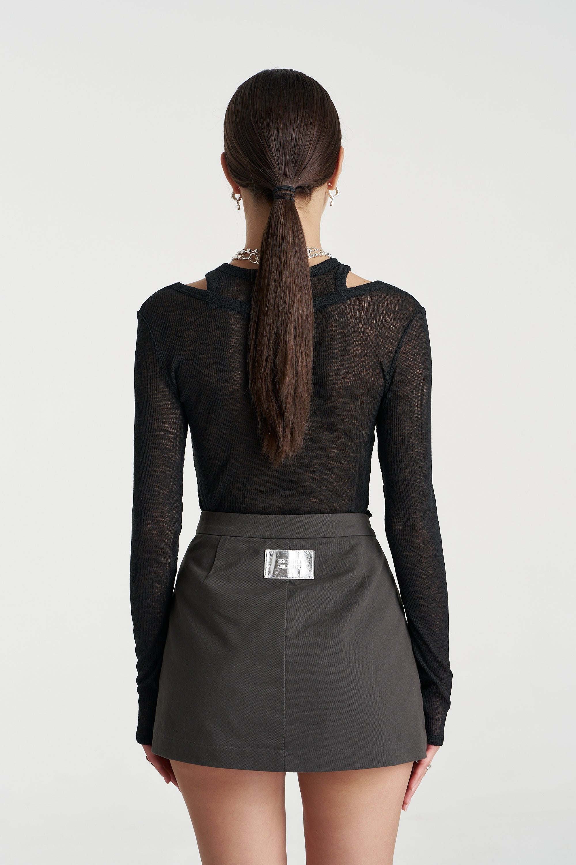 LS Cut Out Top Black