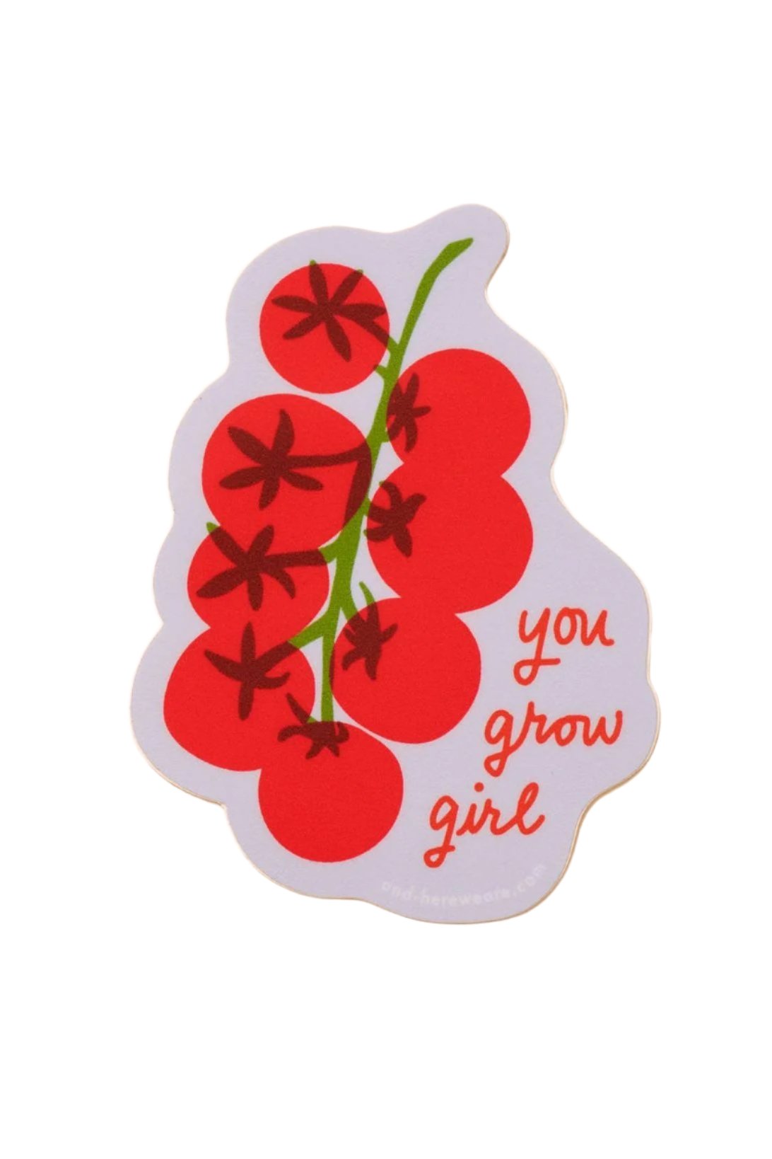 Grow (Tomato) Girl Vinyl Sticker