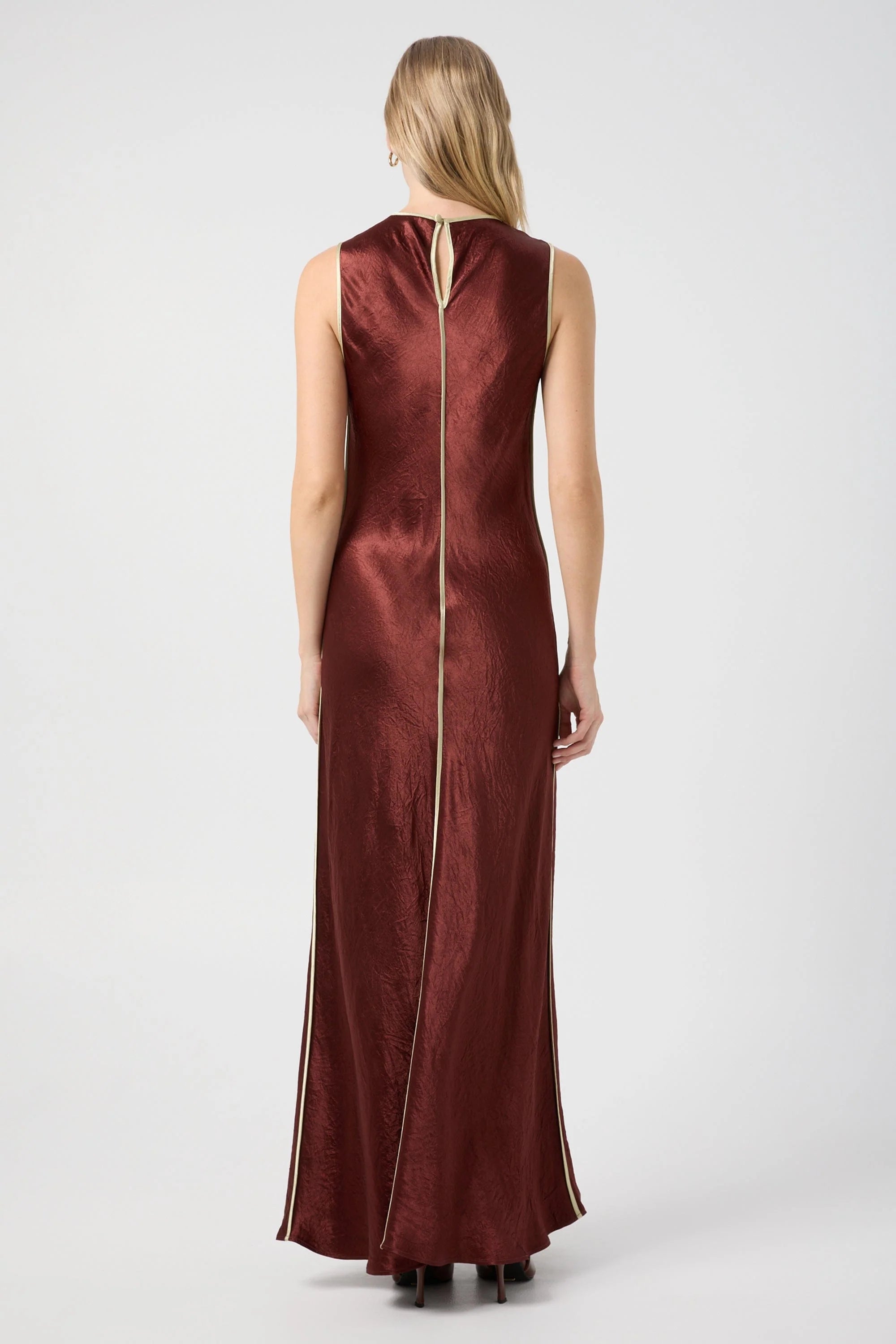 Crush Maxi Tank Dress Shiraz & Apple