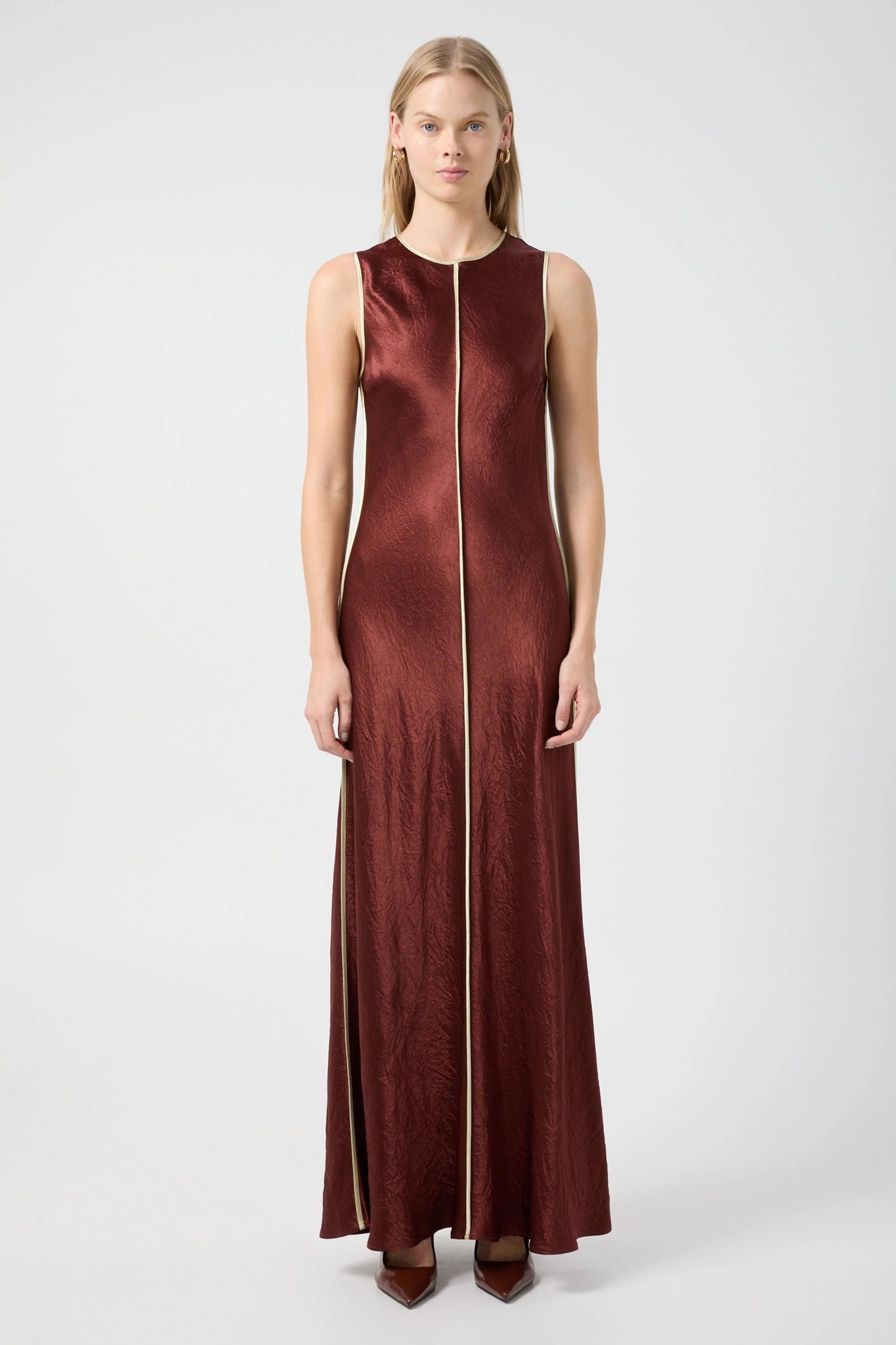 Crush Maxi Tank Dress Shiraz & Apple