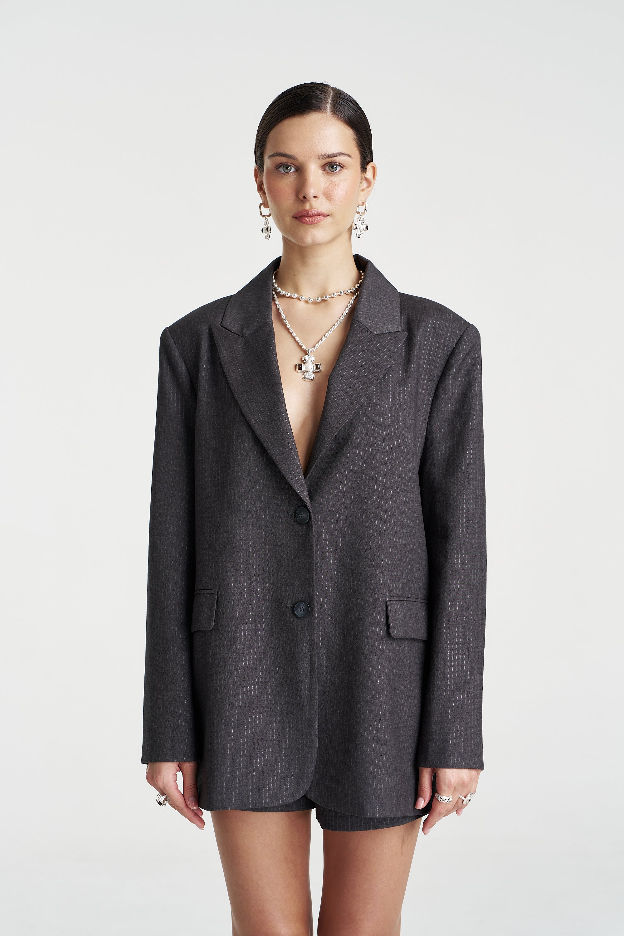 OS Blazer Grey Glimmer