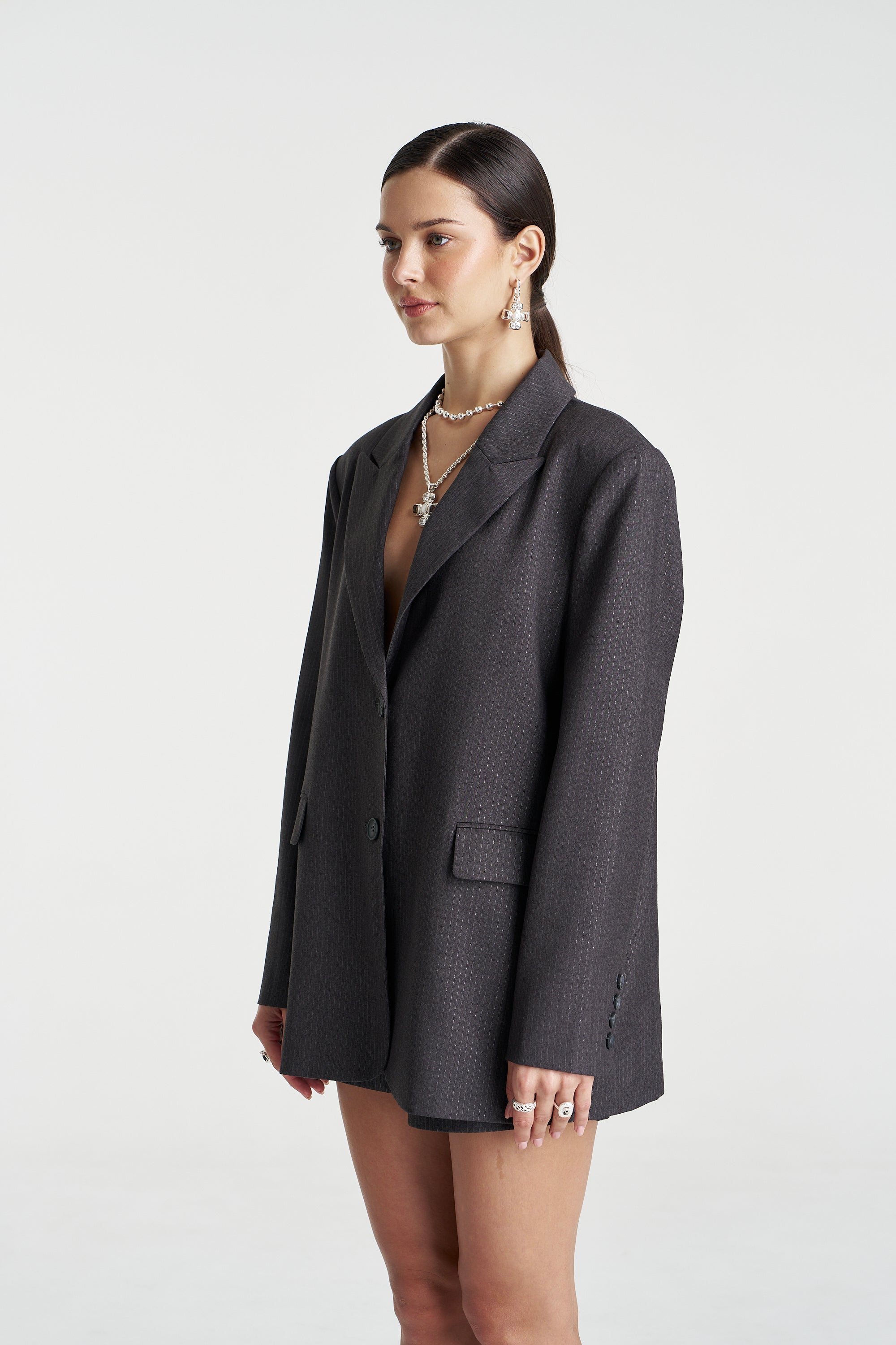OS Blazer Grey Glimmer