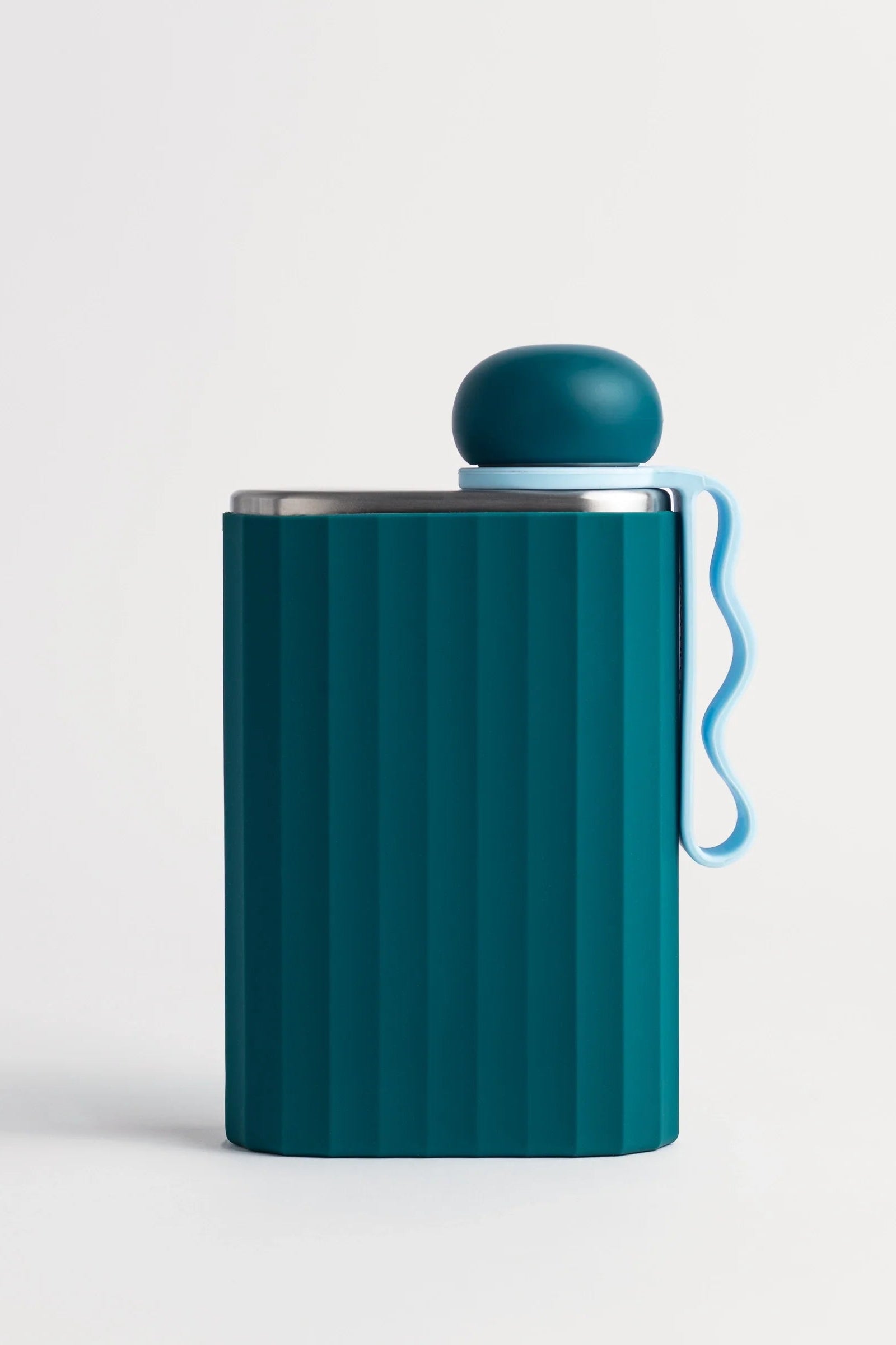 Ribbed Silicone Sleeve Teal