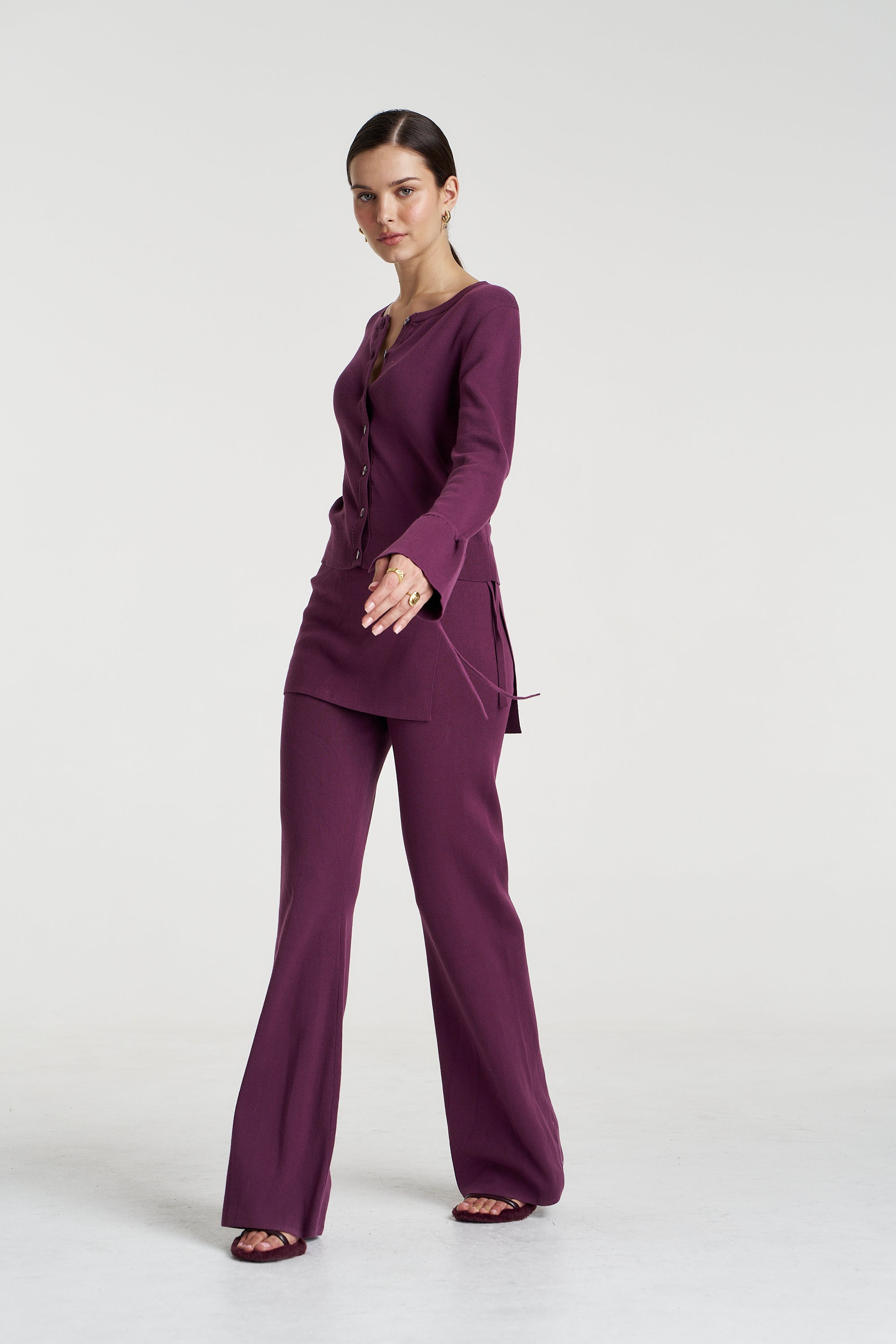 Lounge Wrap Pant Mulberry
