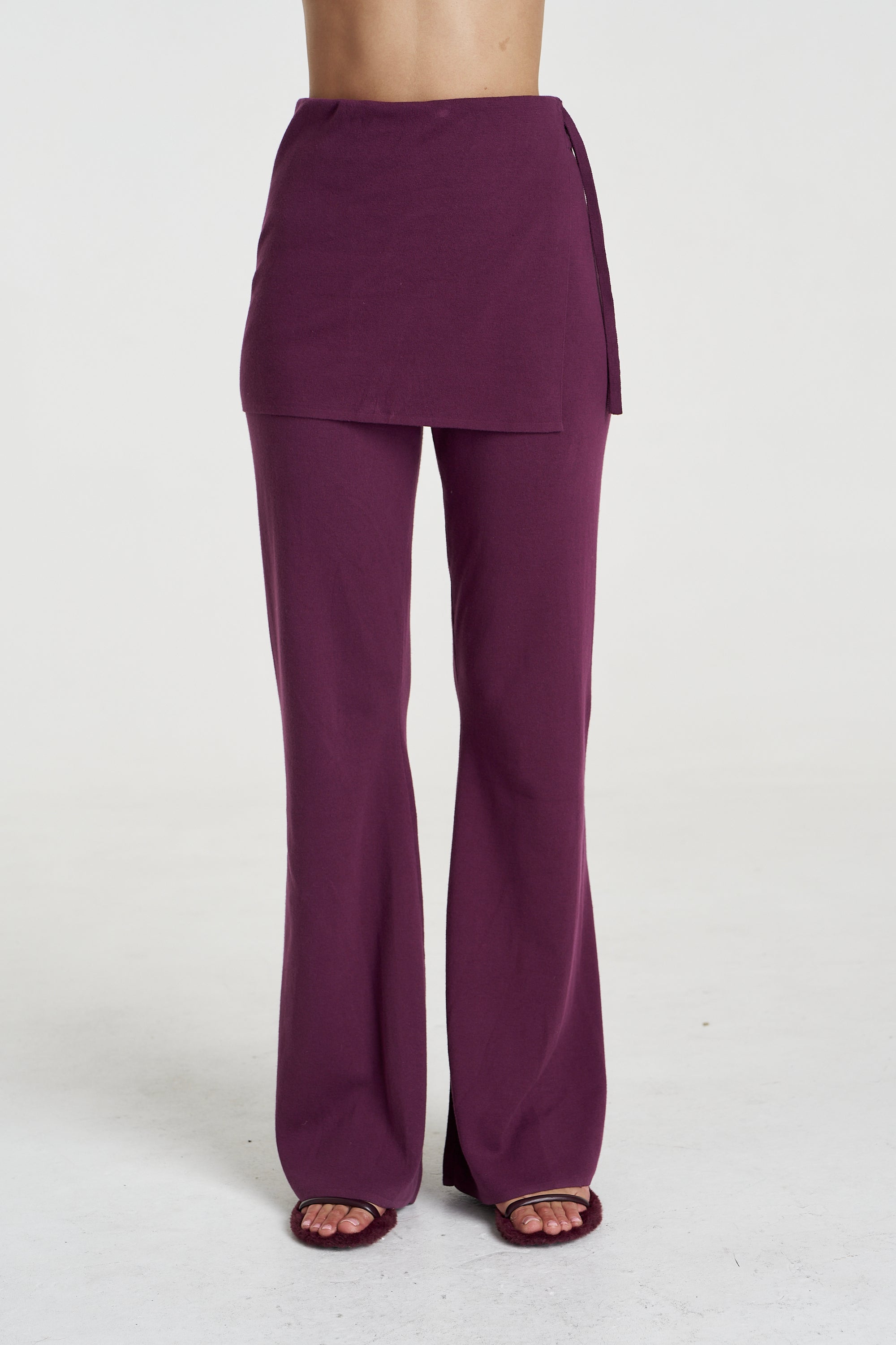 Lounge Wrap Pant Mulberry