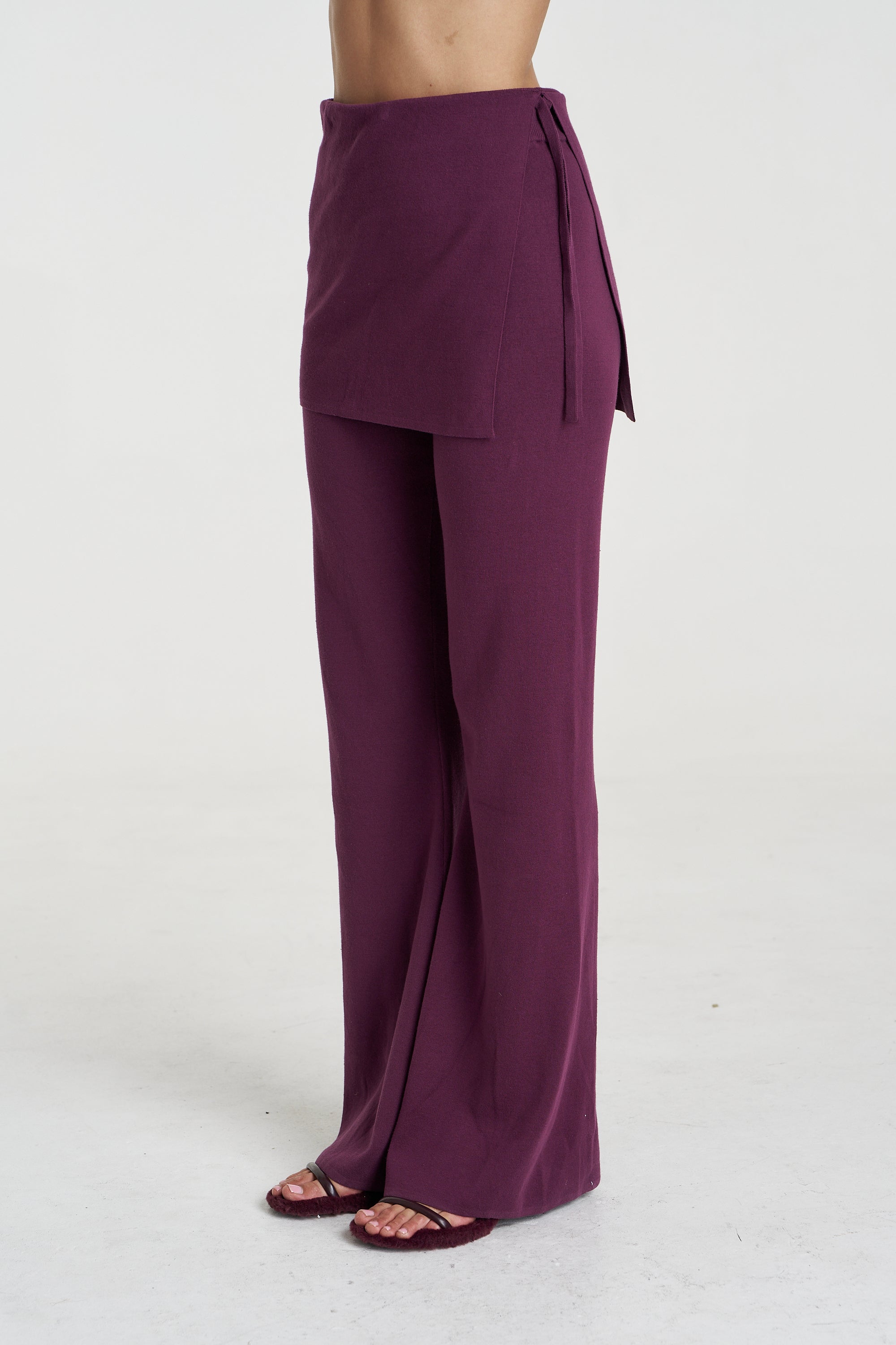 Lounge Wrap Pant Mulberry