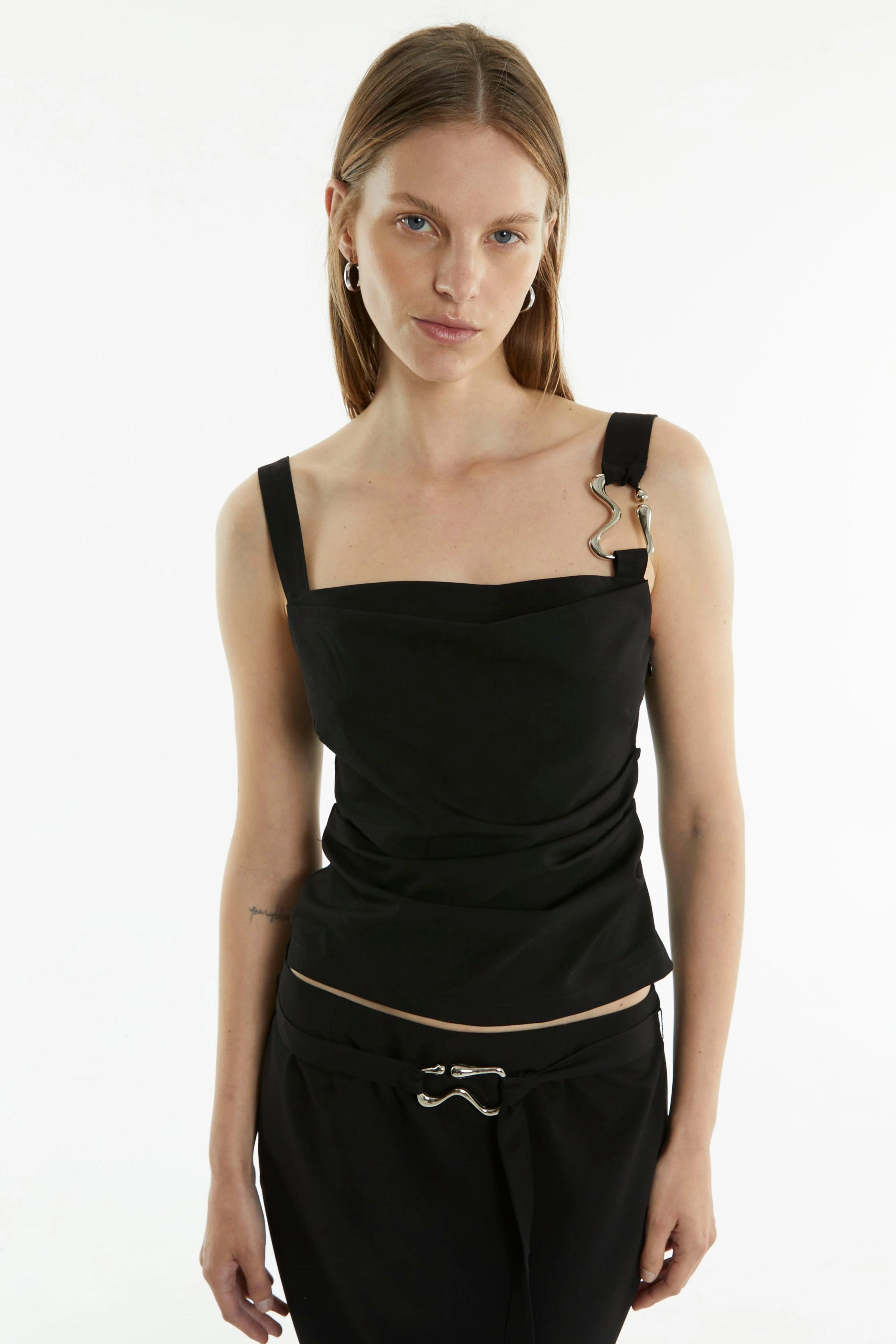 Paradigm Tucked Camisole Black