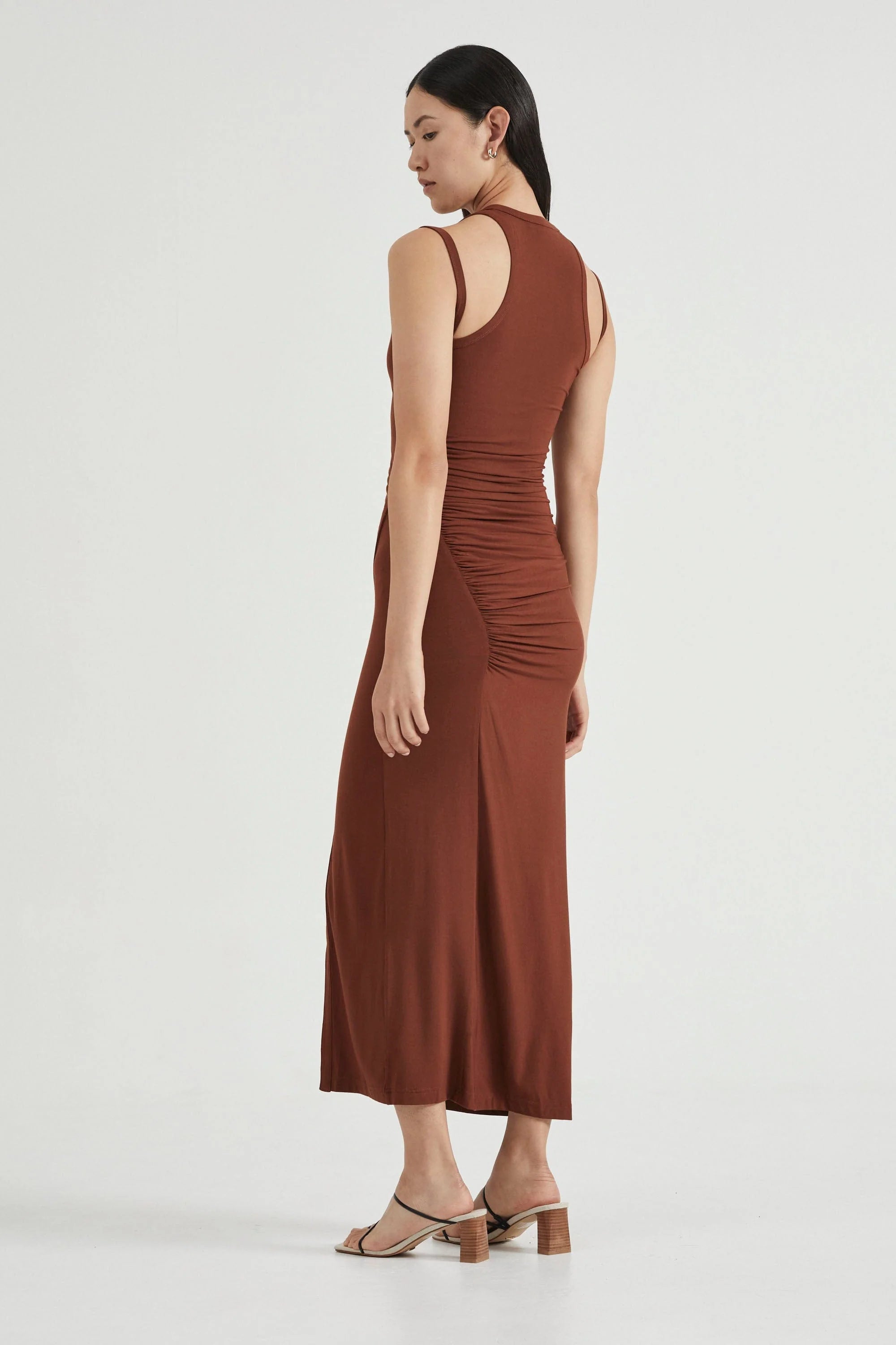 Push Pull Tank Dress Cinnamon