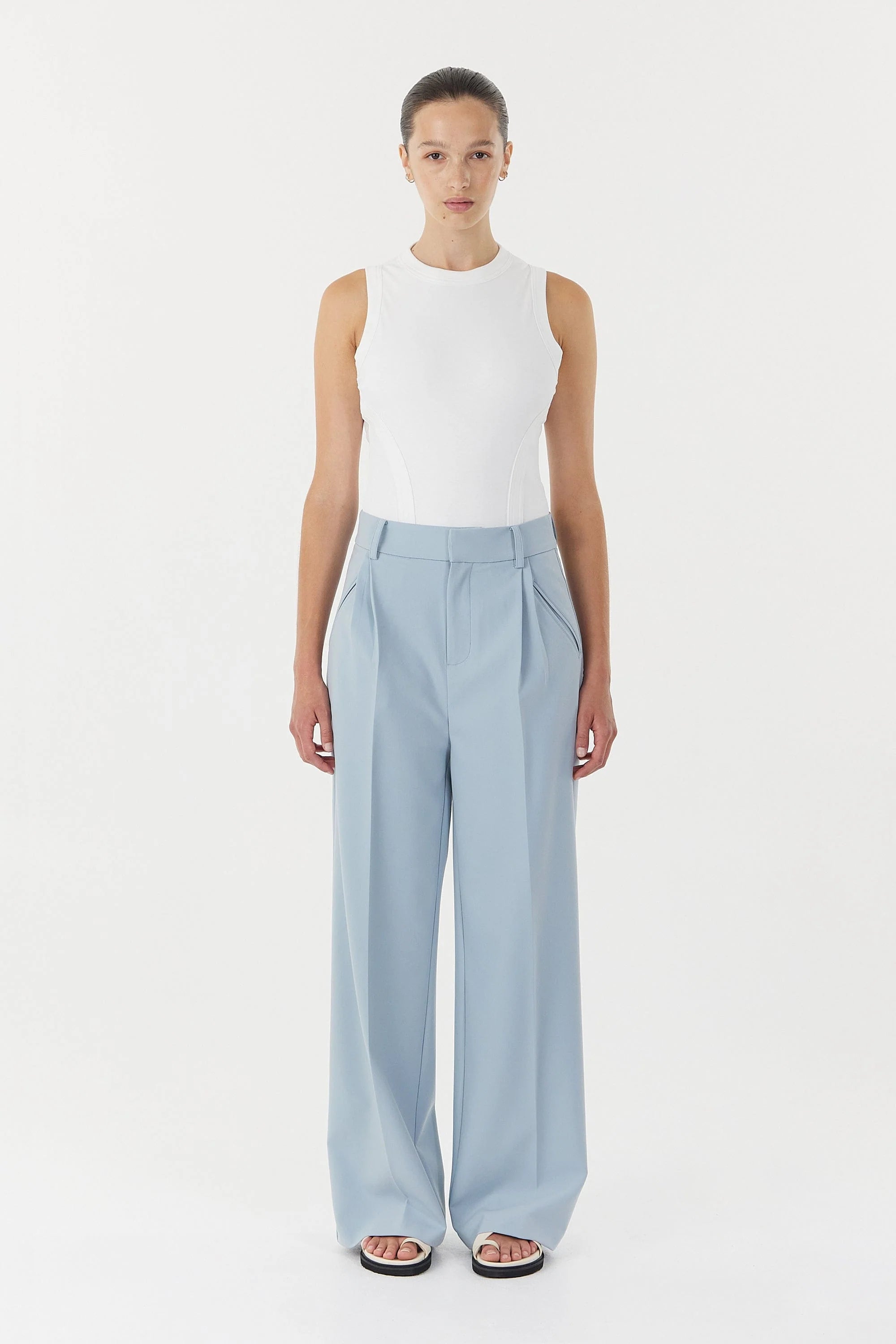 Skyline Tailored Trousers Powder Blue