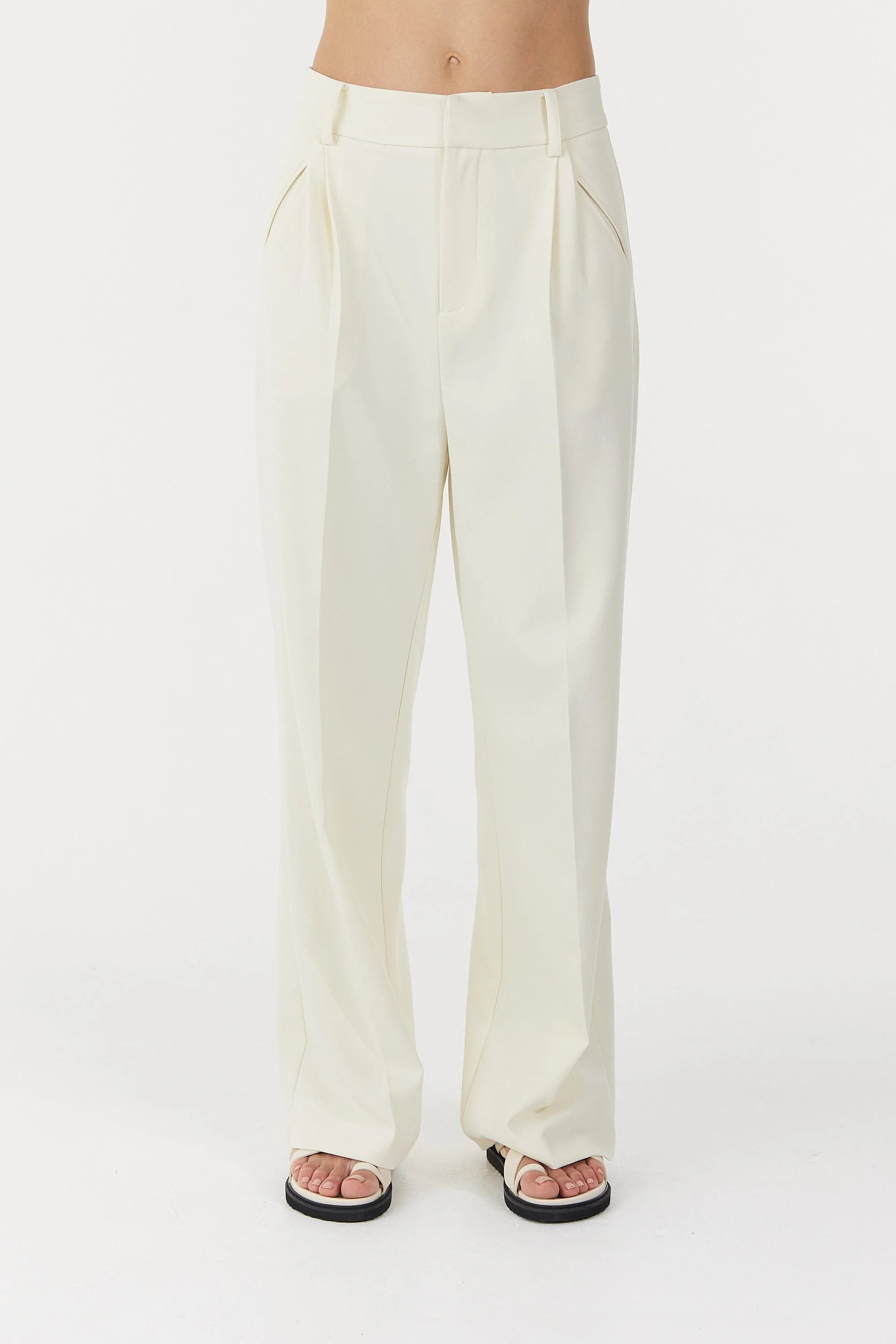 Skyline Tailored Trousers Warm White