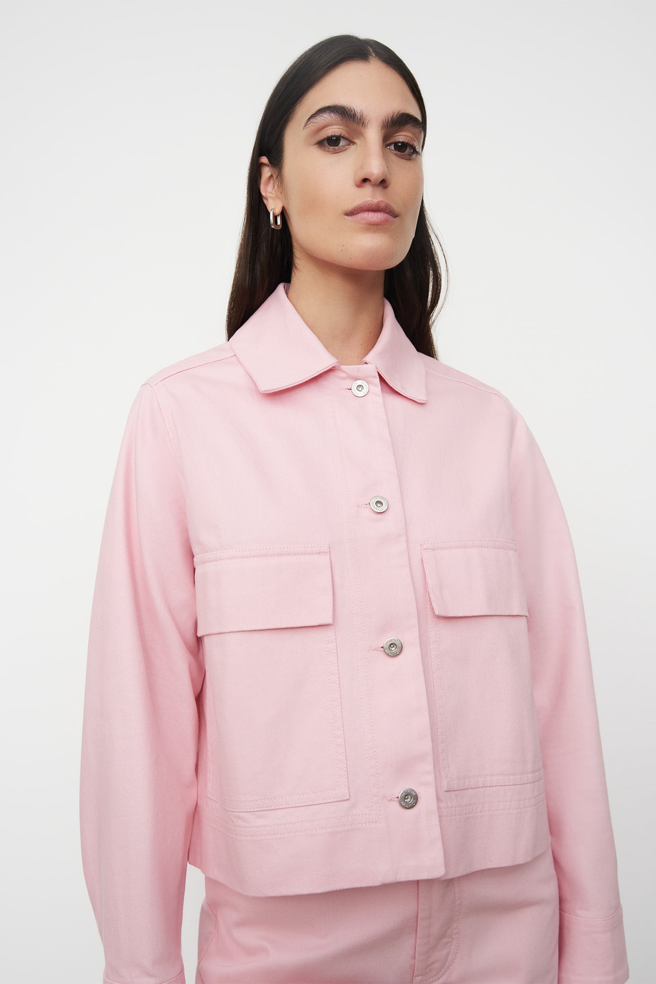 Mirror Jacket Light Pink Denim