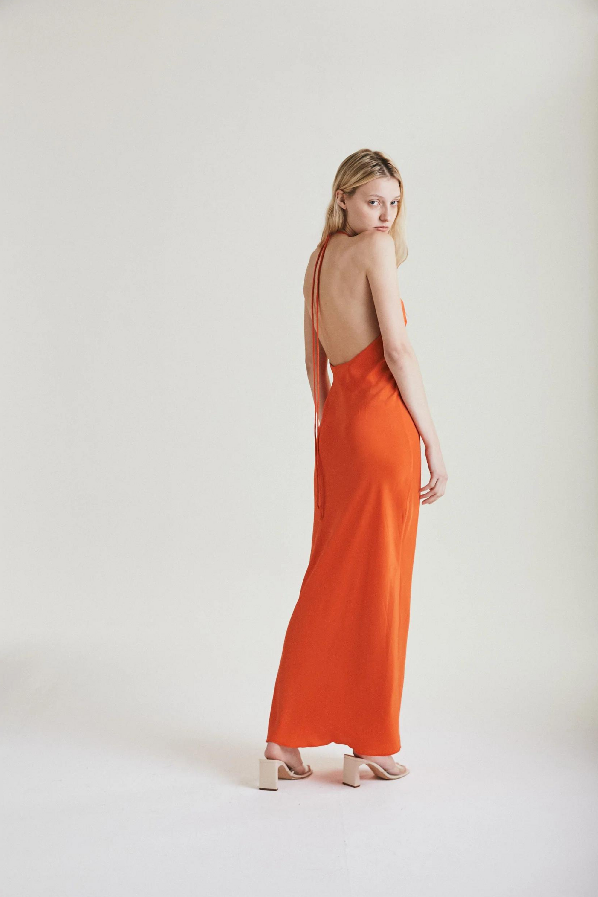Orbital Dress Tangerine